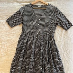 Steven Alan checked cotton dress size (8)